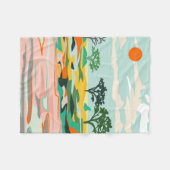 サハラのエコー フリースブランケット (正面(横))