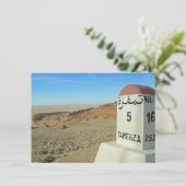 サハラのマイルストーン、チュニジアのカード (スタンド正面)