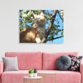 サハラキャットインさくらんぼツリーキャンバスプリント キャンバスプリント (インサイチュ (リビング))