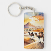 サハラデザートウォーターカラーキーチェーン キーホルダー (正面)