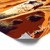 サハラデザートトラベルアートヴィンテージイラストレーション ポスター (角)