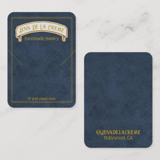 サハラナイト夕べスカイジュエリーディスプレイ コーリングカード (正面/裏面)