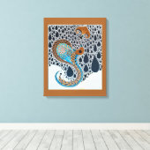 サハラパールズトリバルエキゾチック孔雀 キャンバスプリント (インサイチュ (ウッドフロア))