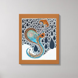 サハラパールズトリバルエキゾチック孔雀 キャンバスプリント