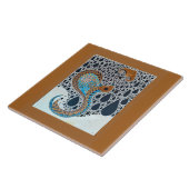 サハラパールズトリバルエキゾチック孔雀 タイル (側面)