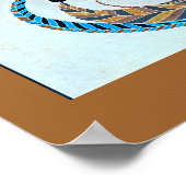 サハラパールズトリバルエキゾチック孔雀 ポスター (角)