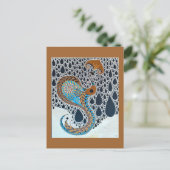 サハラパールズトリバルエキゾチック孔雀 ポストカード (スタンド正面)