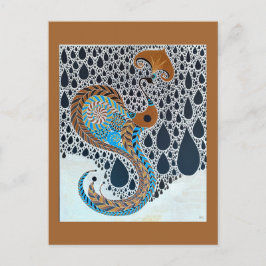 サハラパールズトリバルエキゾチック孔雀 ポストカード