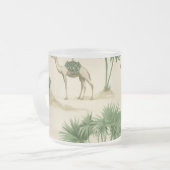 「サハララクダのガラス」 フロストグラスマグカップ (正面左)