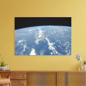 サハラ吹の砂塵は西の大西洋に入った。 キャンバスプリント (インサイチュ (リビング))