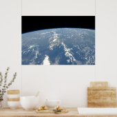 サハラ吹の砂塵は西の大西洋に入った。 ポスター (キッチン)