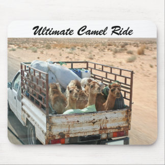 サハラ砂漠のマウスパッドの微風を撃っているラクダ マウスパッド