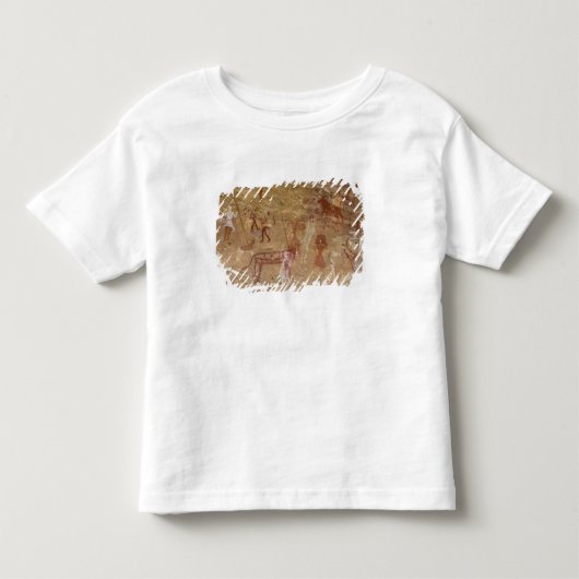 サハラ砂漠の先史時代の岩絵、アカクス トドラーTシャツ (正面)