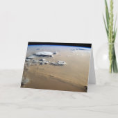 サハラ砂漠の砂海を吹き抜ける砂塵。 カード (正面)