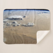 サハラ砂漠の砂海を吹き抜ける砂塵。 シェルパブランケット (正面(横))