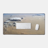 サハラ砂漠の砂海を吹き抜ける砂塵。 デスクマット (キーボード&マウス)