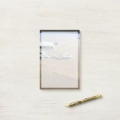 サハラ砂漠の砂海を吹き抜ける砂塵。 ポストイット (デスク上)