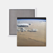 サハラ砂漠の砂海を吹き抜ける砂塵。 マグネット (正面/裏面)