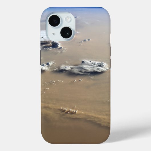 サハラ砂漠の砂海を吹き抜ける砂塵。 Case-Mate iPhoneケース (裏面)