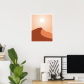 サハラ砂漠ミニマリストのアートポスター ポスター (ホームオフィス)