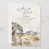 サハラ·サバンナ·ピクニック，日付を救う 招待状 (正面)