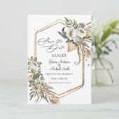 サハラ サバンナ フローラル セーブ・ザ・デート ご案内 招待状 (スタンド正面)