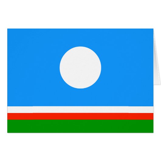 サハ共和国旗 (正面横)