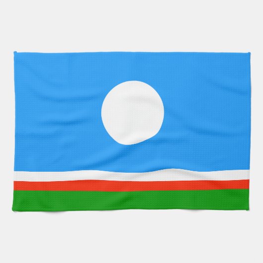 サハ共和国旗 キッチンタオル (横)
