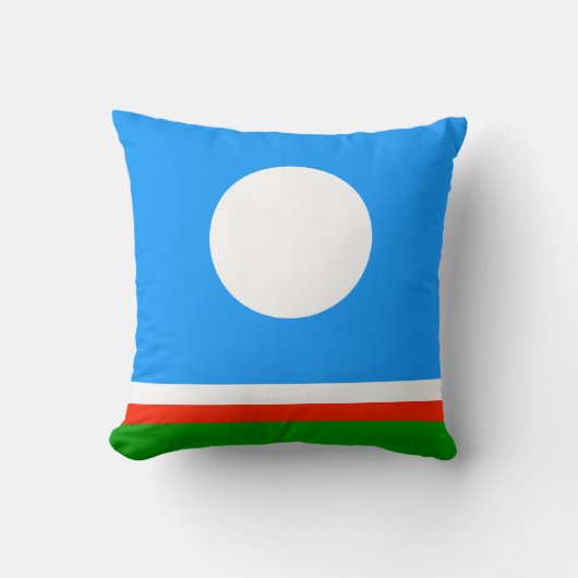 サハ共和国旗 クッション (正面)