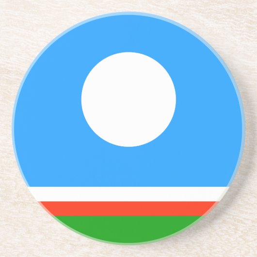 サハ共和国旗 コースター (正面)