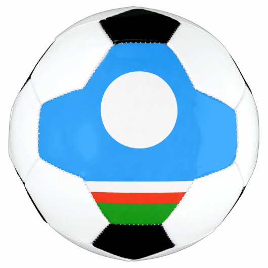 サハ共和国旗 サッカーボール (正面)