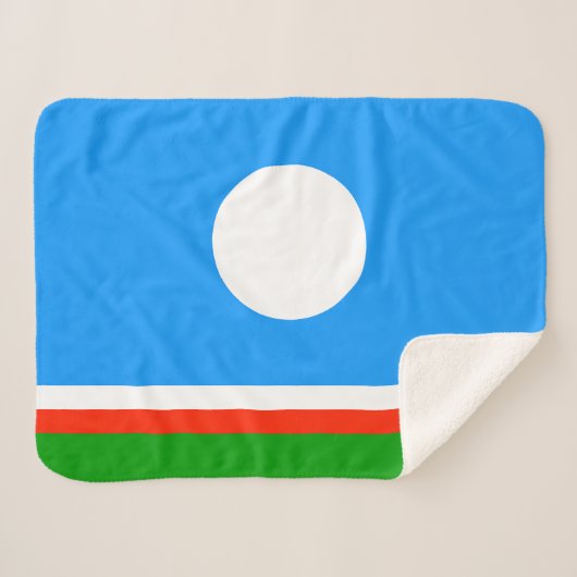 サハ共和国旗 シェルパブランケット (正面(横))