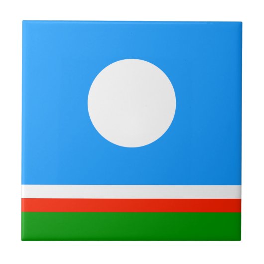 サハ共和国旗 タイル (正面)