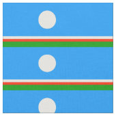 サハ共和国旗 ファブリック (クローズアップ)
