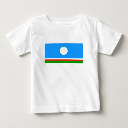 サハ共和国旗 ベビーTシャツ (正面)