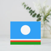 サハ共和国旗 ポストカード (スタンド正面)