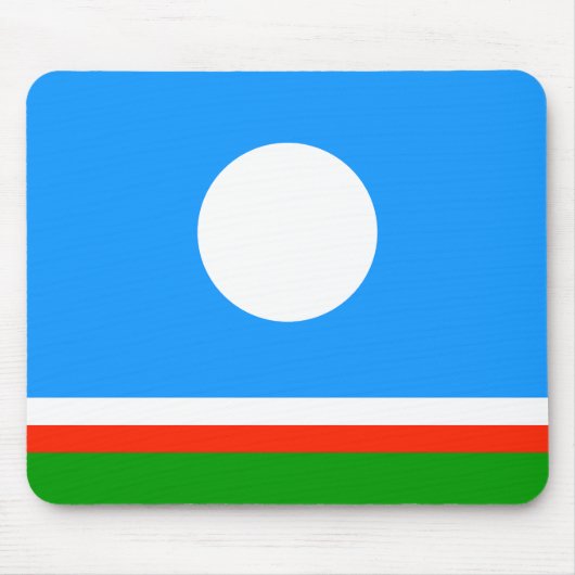 サハ共和国旗 マウスパッド (正面)