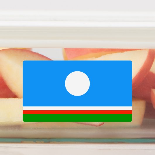 サハ共和国旗 ラベル (貼付)