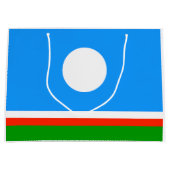 サハ共和国旗 ラージペーパーバッグ (正面)