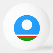 サハ共和国旗 卓球ボール (裏面)