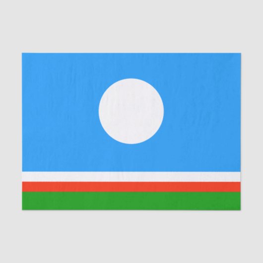 サハ共和国旗 薄葉紙 (正面)