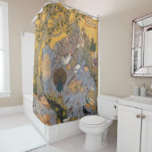サバのハビバラによる鳥のコンコース シャワーカーテン (インサイチュ)