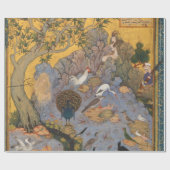 サバのハビバラによる鳥のコンコース ラッピングペーパー (フラット)