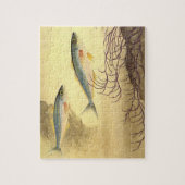 サバの魚が泳ぐ海 ジグソーパズル (縦)