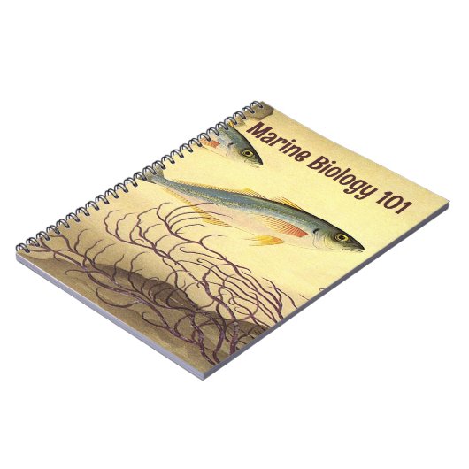 サバの魚が泳ぐ海 ノートブック (左側)