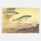 サバの魚が泳ぐ海 ラッピングペーパーシート (正面2)