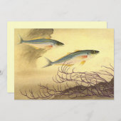 サバの魚が泳ぐ海 招待状 (正面/裏面)