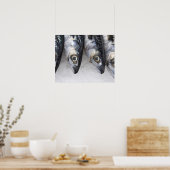 サバの魚、新鮮な一日のキャッチ ポスター (キッチン)