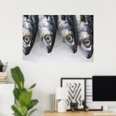サバの魚、新鮮な一日のキャッチ ポスター (ホームオフィス)