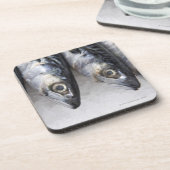 サバの魚、日の新しい捕獲物 コースター (左側)